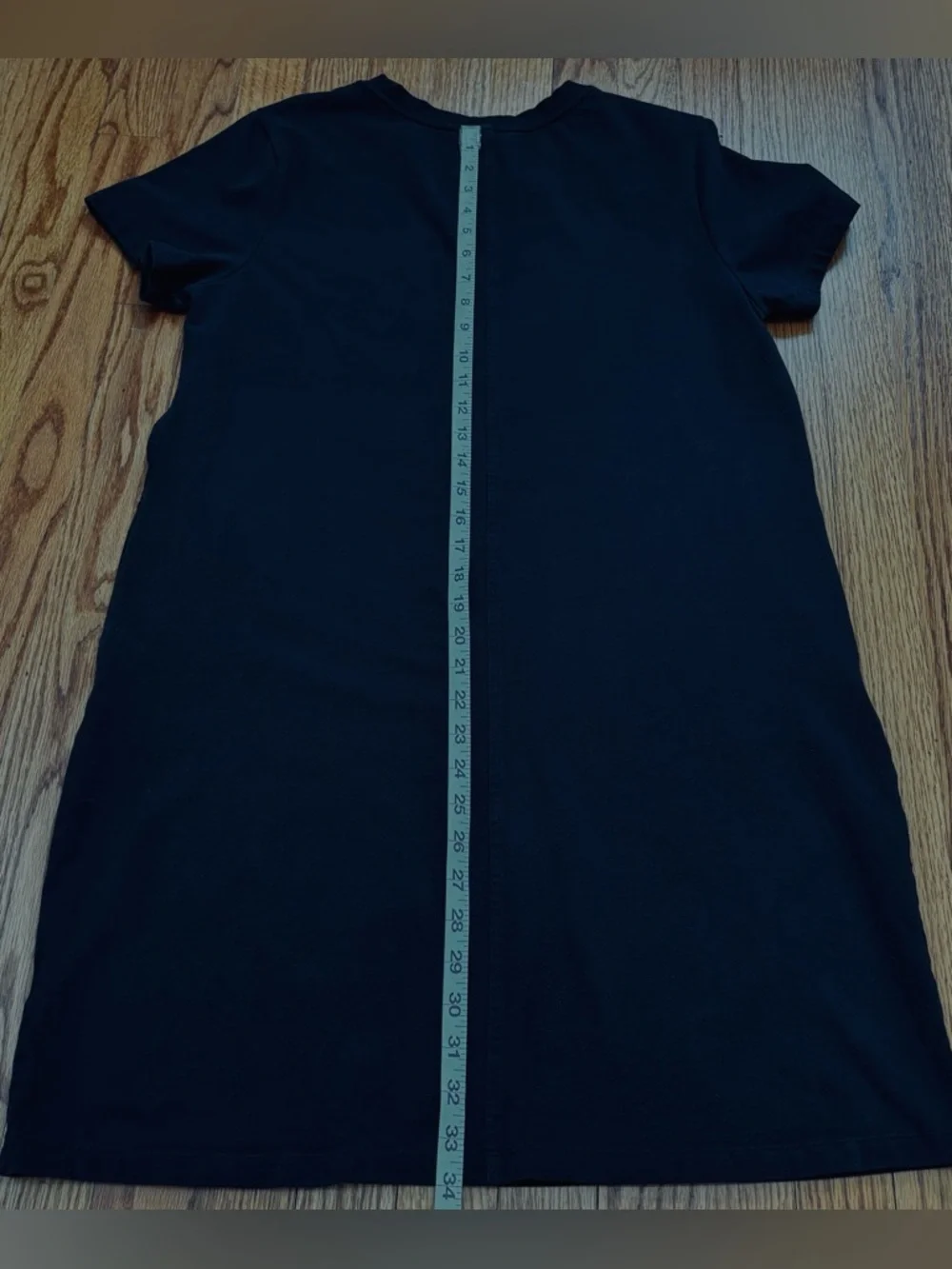 Banana Republic slouchy office black short sleeve pullover T-shirt dress Women M - Picture 16 of 16